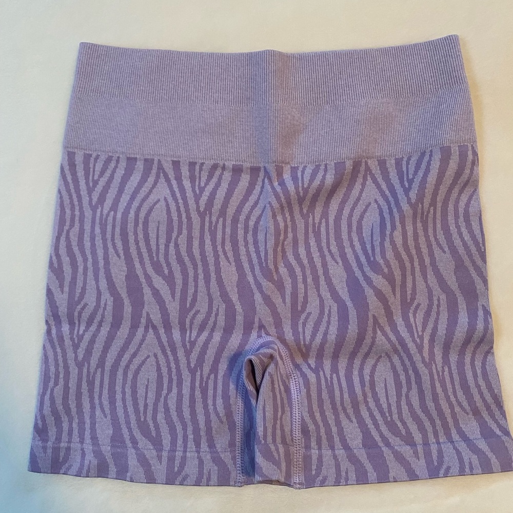 Purple Zebra Print Shorts